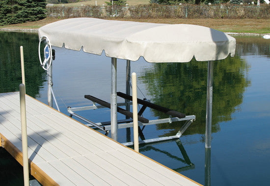 Boat lift canopy top cover